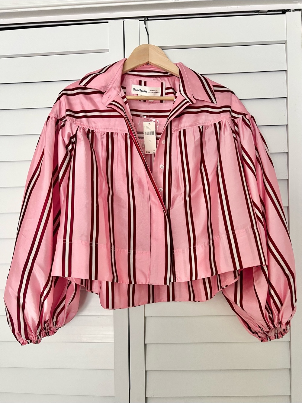 NWT Anthropologie Puff Sleeve Top - Picture 2 of 5